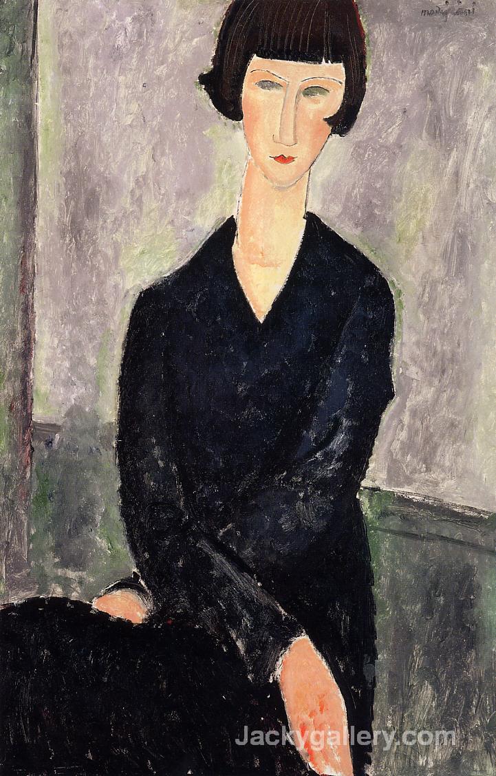 The Black Dress by Amedeo Modigliani paintings reproduction